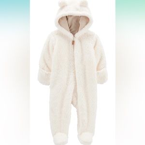 CARTERS 3 month fleece bunting NWT